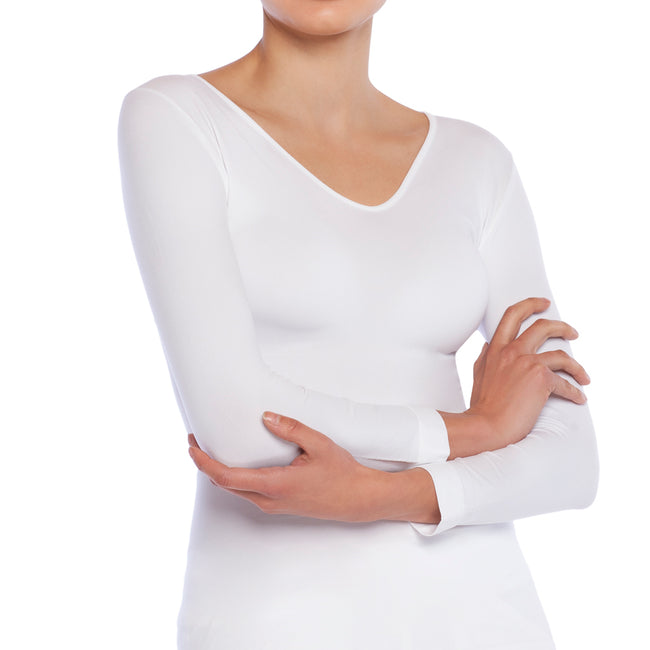 TOPS ESSENTIAL UNIFORM - V NECK - LONG SLEEVE