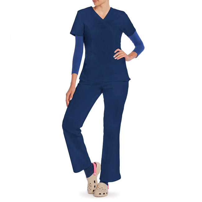TOPS ESSENTIAL UNIFORM - V NECK - LONG SLEEVE