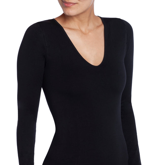 TOPS ESSENTIAL UNIFORM - V NECK - LONG SLEEVE