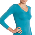 TOPS ESSENTIAL UNIFORM - V NECK - LONG SLEEVE
