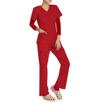 TOPS ESSENTIAL UNIFORM - V NECK - LONG SLEEVE